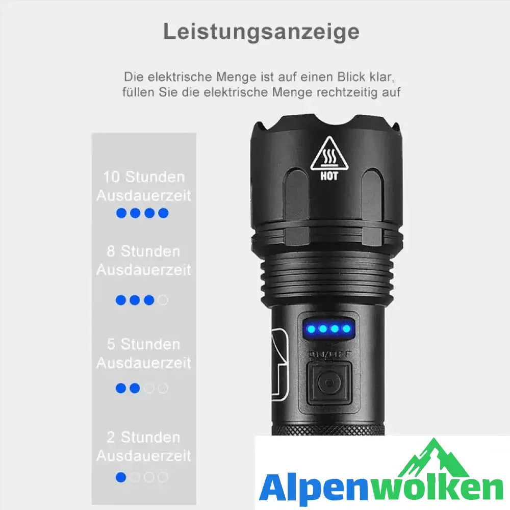 Alpenwolken - Wasserdichte militärische Lasertaschenlampe