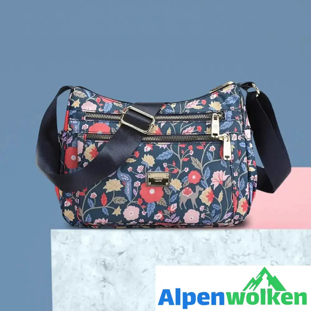 Alpenwolken - Wasserdichte Oxford-Umhängetasche für Damen C