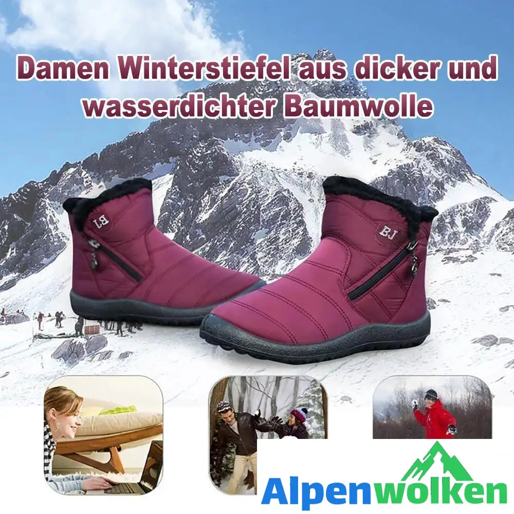 Alpenwolken - Wasserdichte Schneeschuhe warm halten