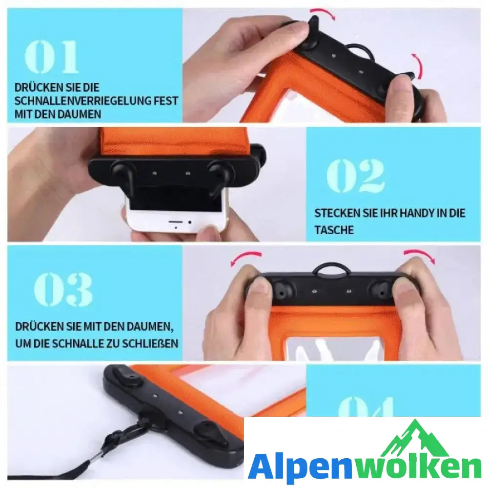 Alpenwolken - Wasserdichte, schwimmende Handytasche