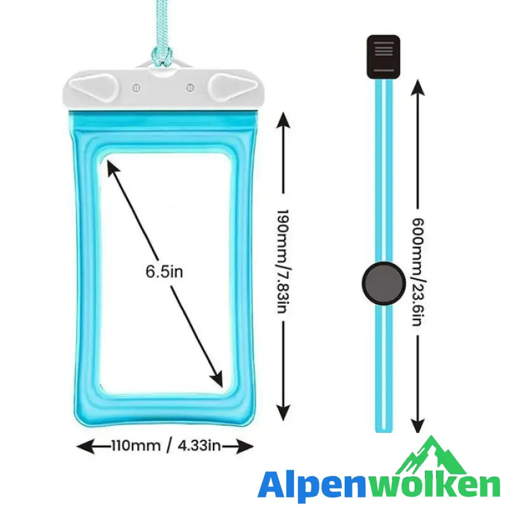 Alpenwolken - Wasserdichte, schwimmende Handytasche