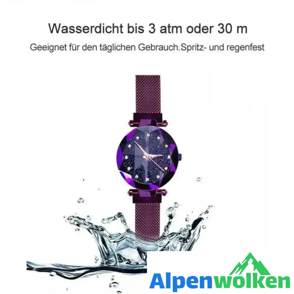 Alpenwolken - Wasserdichte Sternenhimmel Mädchen Armbanduhr