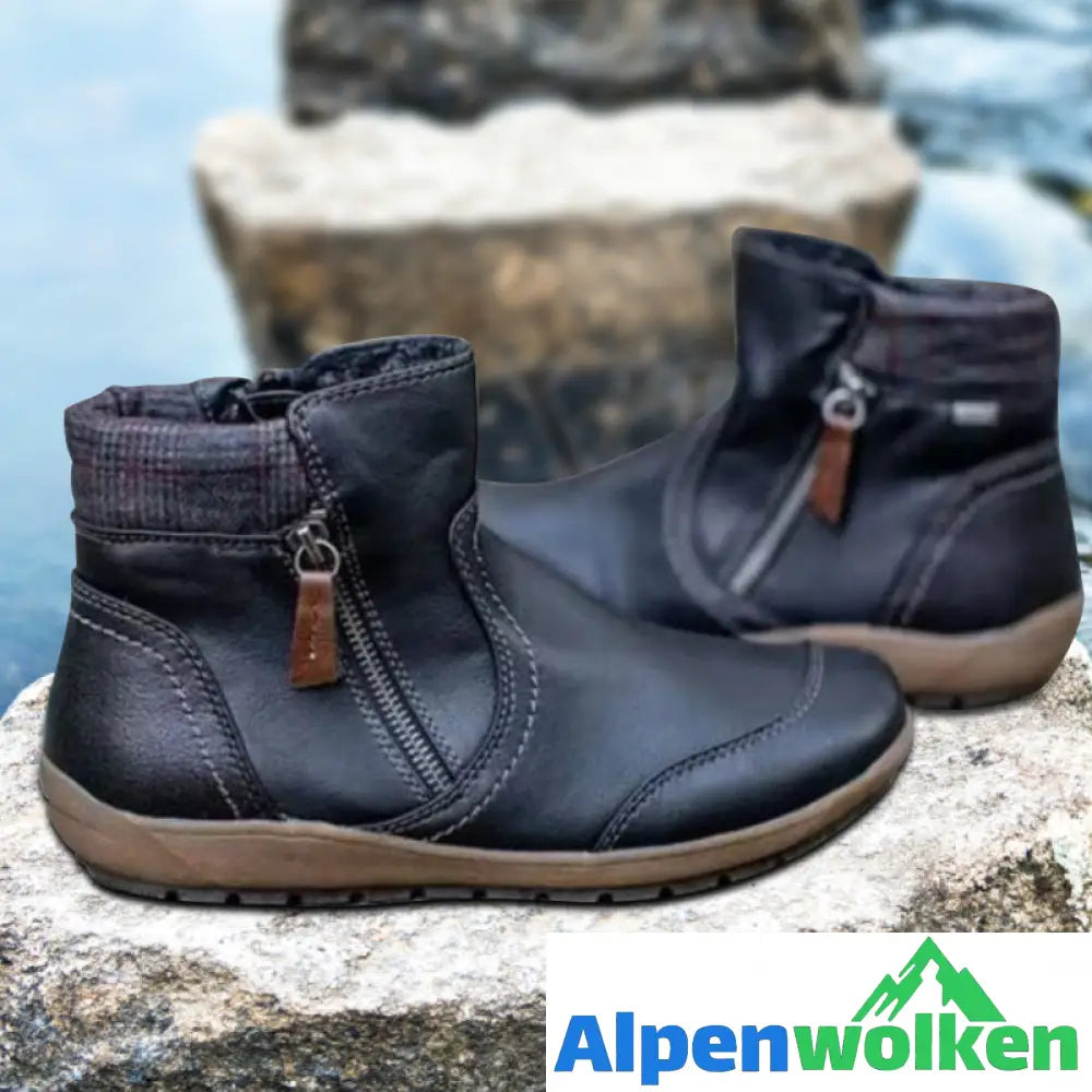 Alpenwolken - Wasserdichte Stiefel mit Reißverschluss für Damen