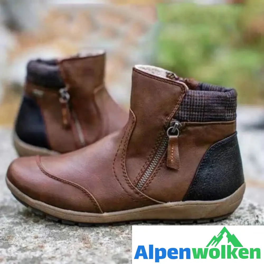 Alpenwolken - Wasserdichte Stiefel mit Reißverschluss für Damen