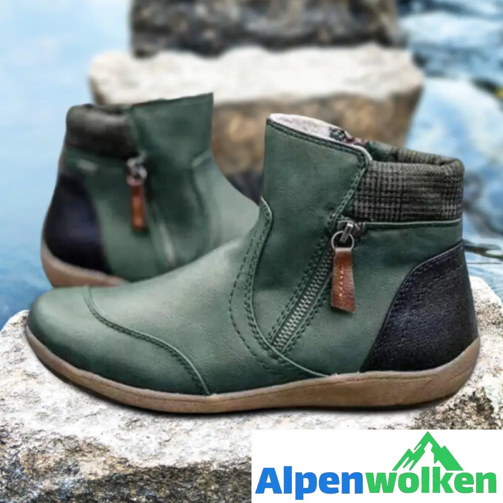 Alpenwolken - Wasserdichte Stiefel mit Reißverschluss für Damen