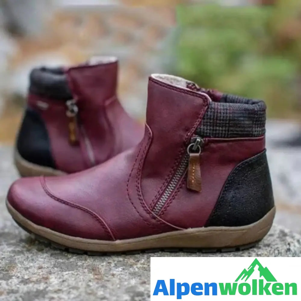 Alpenwolken - Wasserdichte Stiefel mit Reißverschluss für Damen