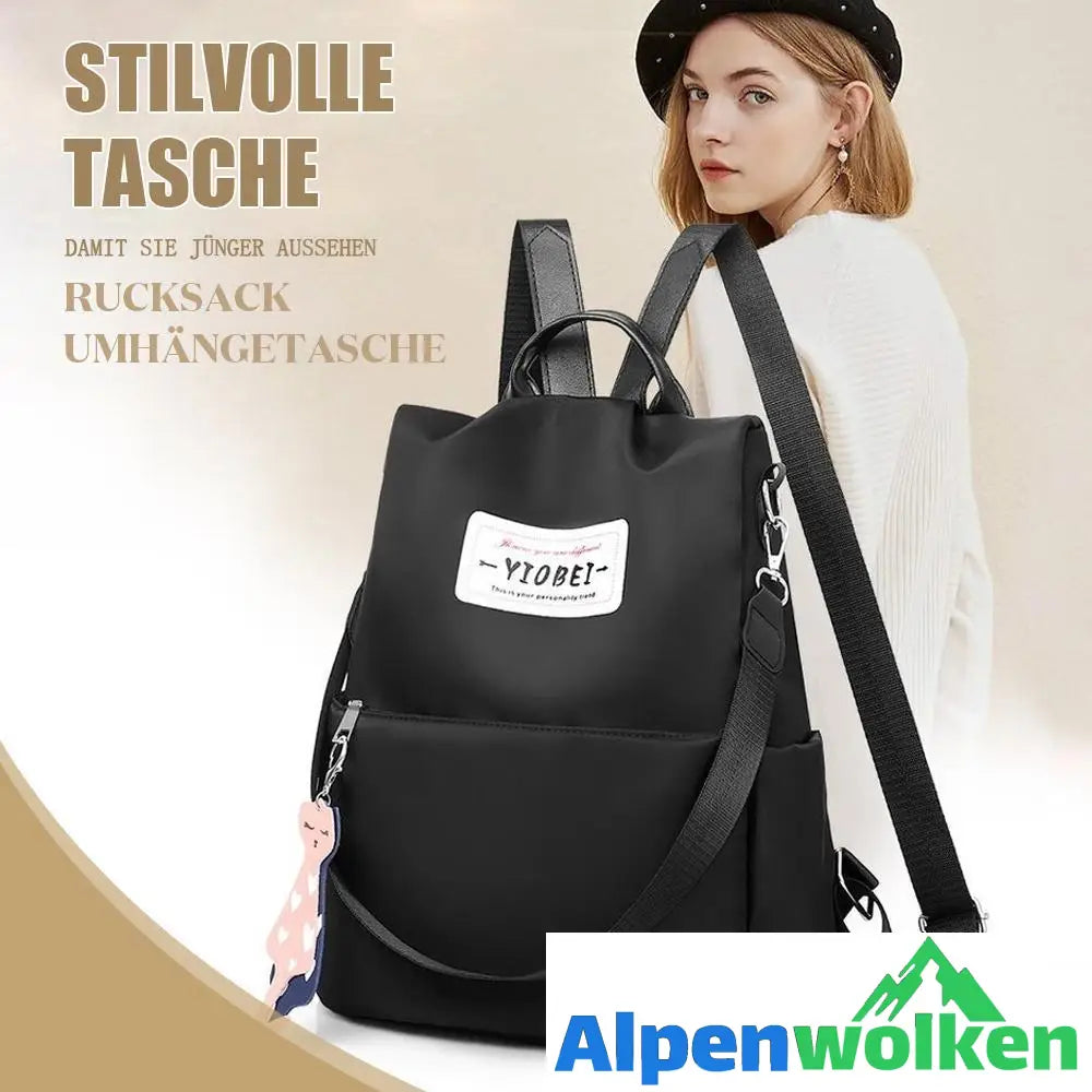 Alpenwolken - Wasserdichte stilvolle Tashce, als Rucksack oder Umhängetasche