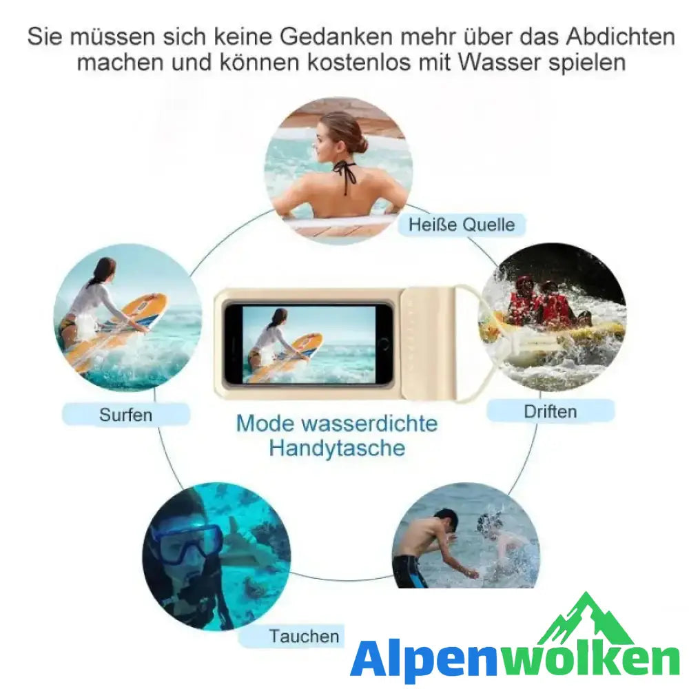 Alpenwolken - Wasserdichte Tasche für Handys