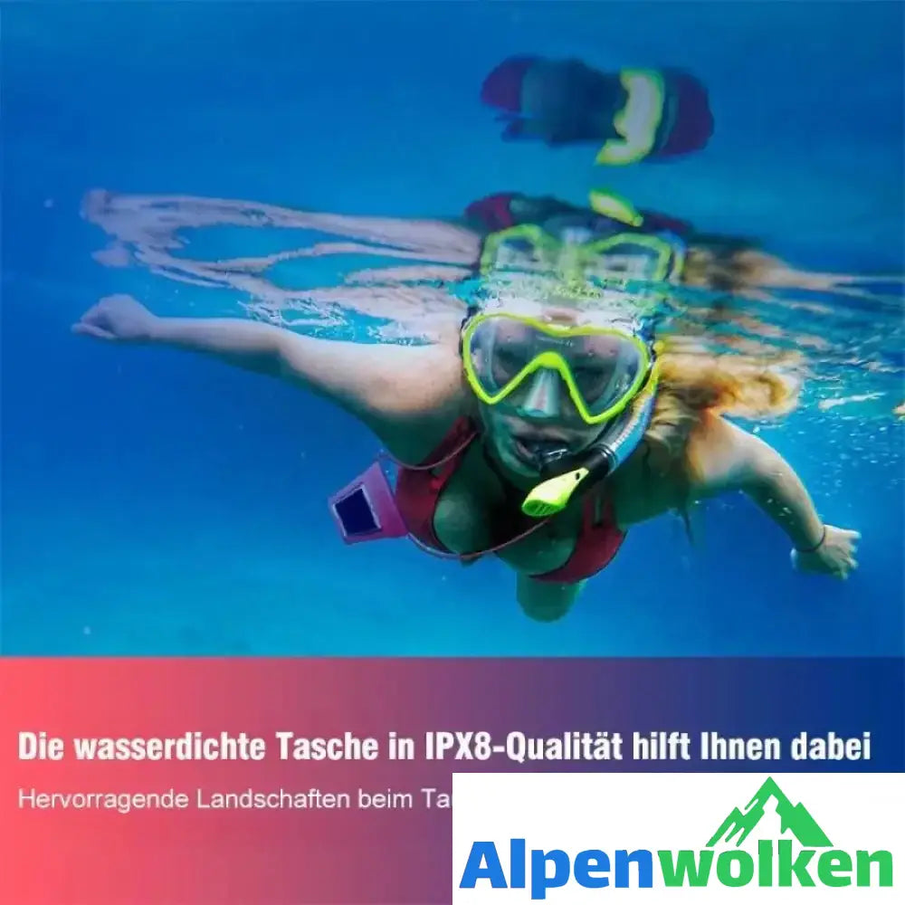 Alpenwolken - Wasserdichte Tasche für Handys