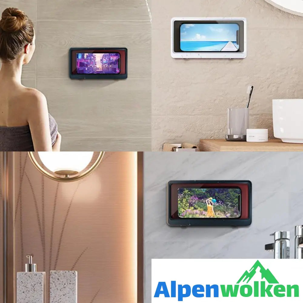 Alpenwolken - Wasserdichte Telefonhülle und Aufbewahrungsbox im Badezimmer