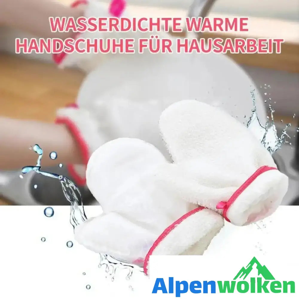 Alpenwolken - Wasserdichte Warme Bambusfaser-Handschuhe für Hausarbeit