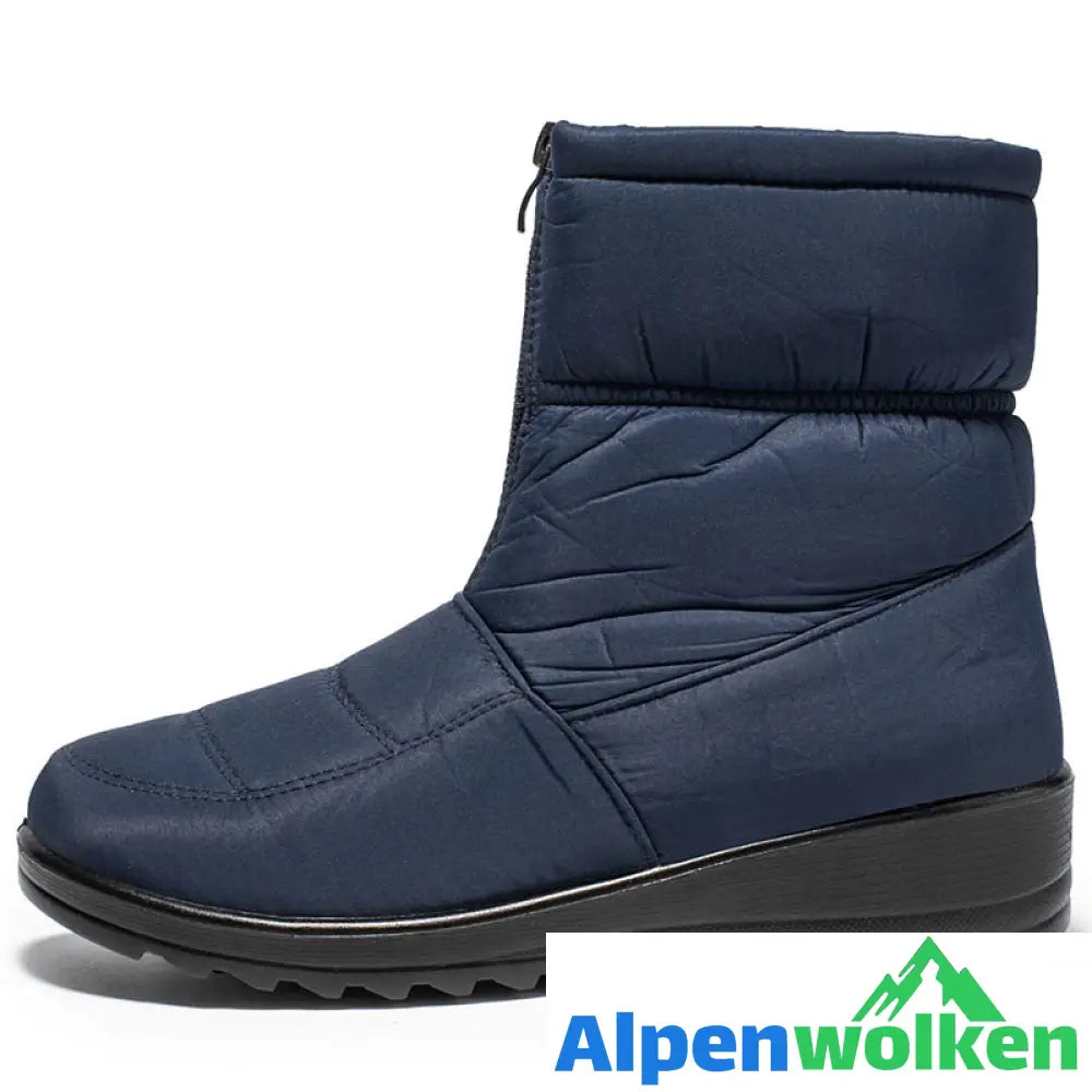 Alpenwolken - Wasserdichte Winterstiefel Blau