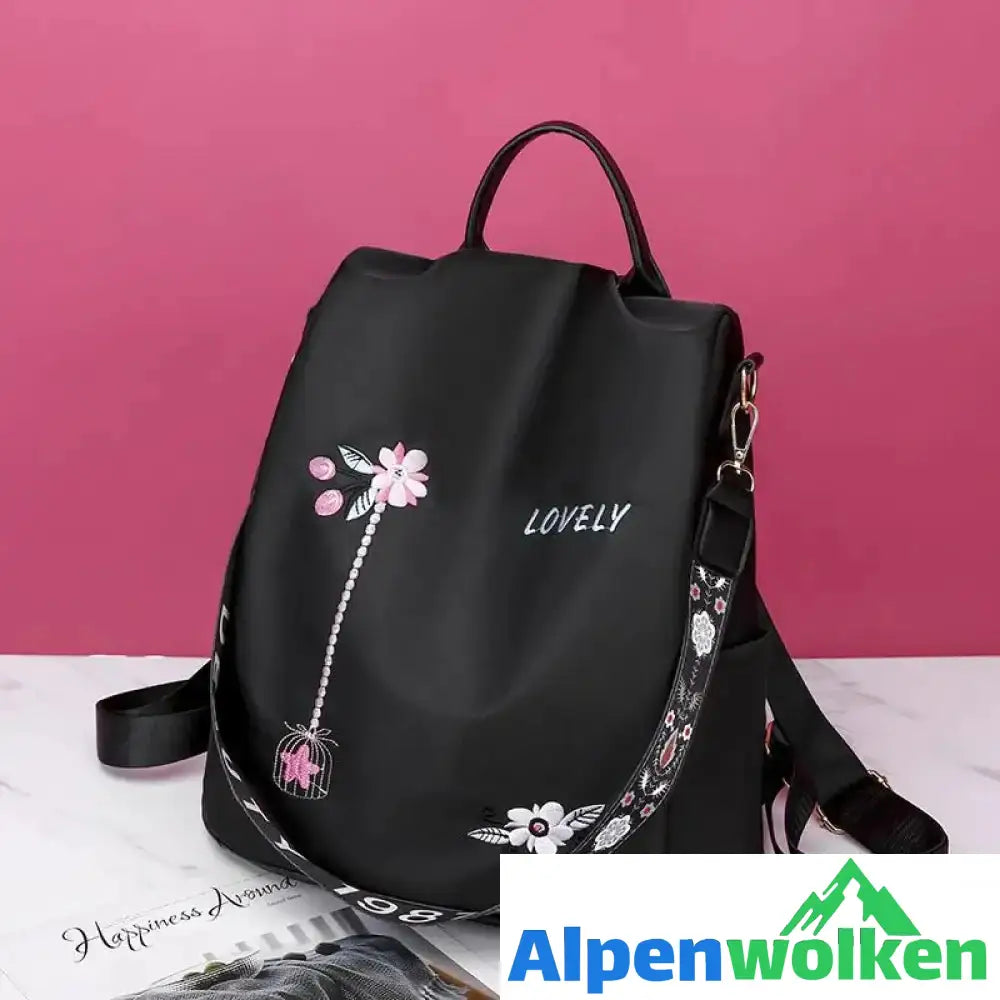 Alpenwolken - Wasserdichter bestickter Rucksack