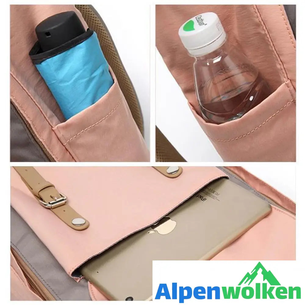 Alpenwolken - Wasserdichter Vintage Reiserucksack