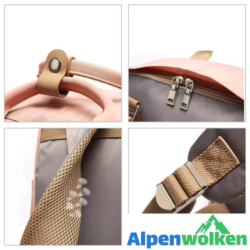 Alpenwolken - Wasserdichter Vintage Reiserucksack