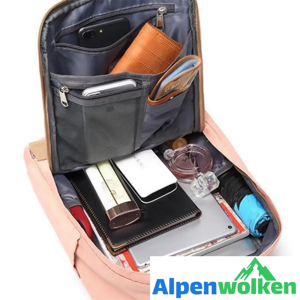 Alpenwolken - Wasserdichter Vintage Reiserucksack