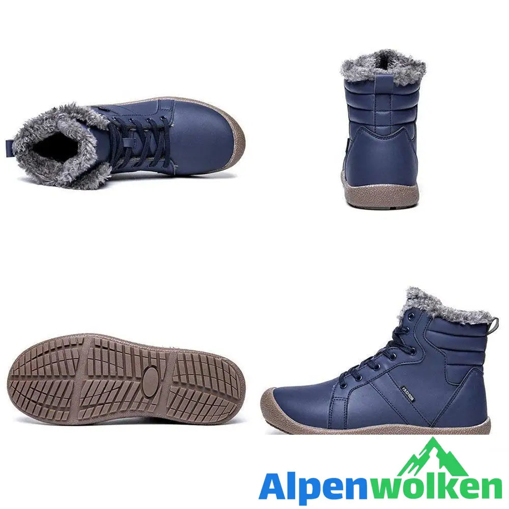 Alpenwolken - Wasserdichtes Outdoor Pelz gefütterte Winter warme hoche Schuhe