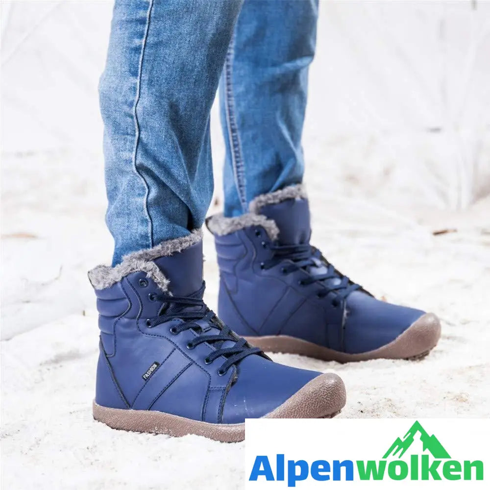 Alpenwolken - Wasserdichtes Outdoor Pelz gefütterte Winter warme hoche Schuhe