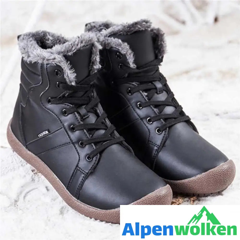 Alpenwolken - Wasserdichtes Outdoor Pelz gefütterte Winter warme hoche Schuhe