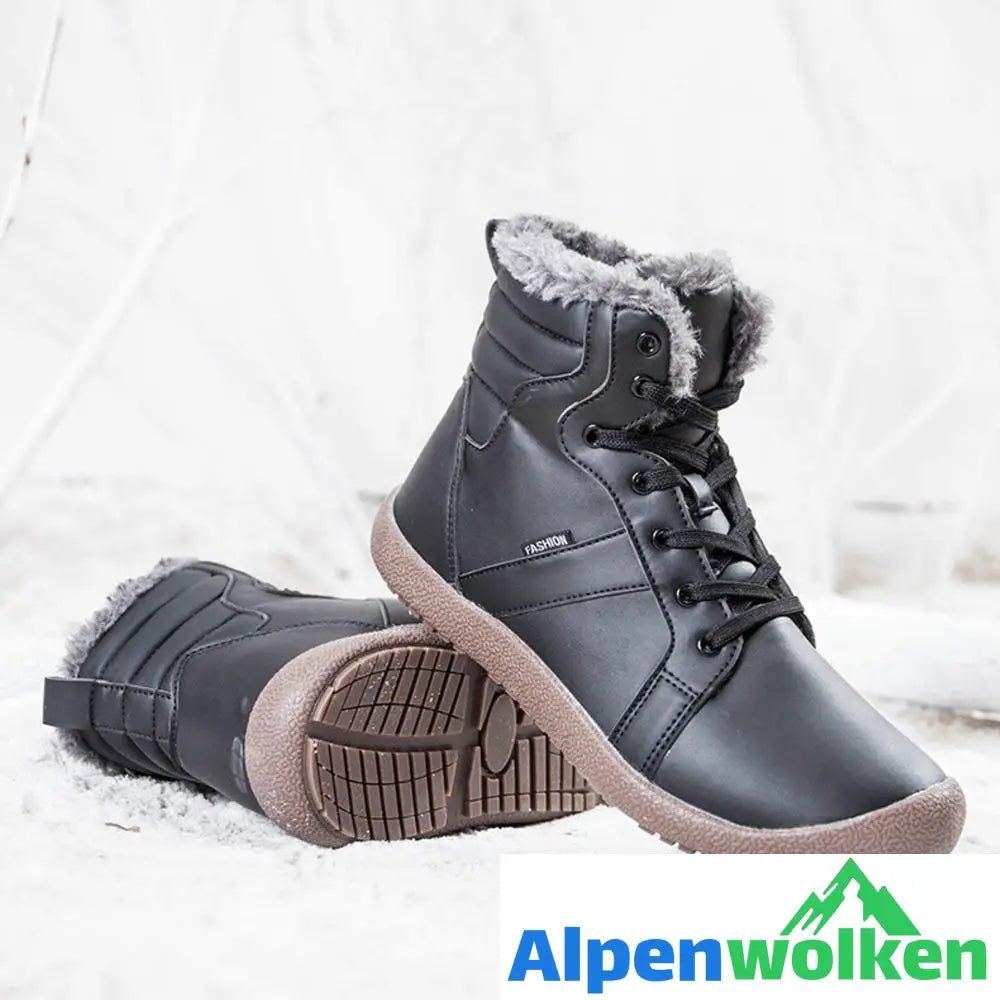 Alpenwolken - Wasserdichtes Outdoor Pelz gefütterte Winter warme hoche Schuhe