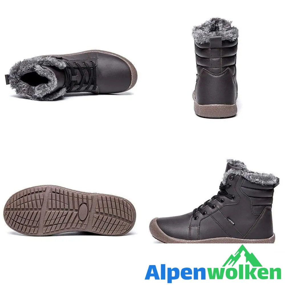 Alpenwolken - Wasserdichtes Outdoor Pelz gefütterte Winter warme hoche Schuhe