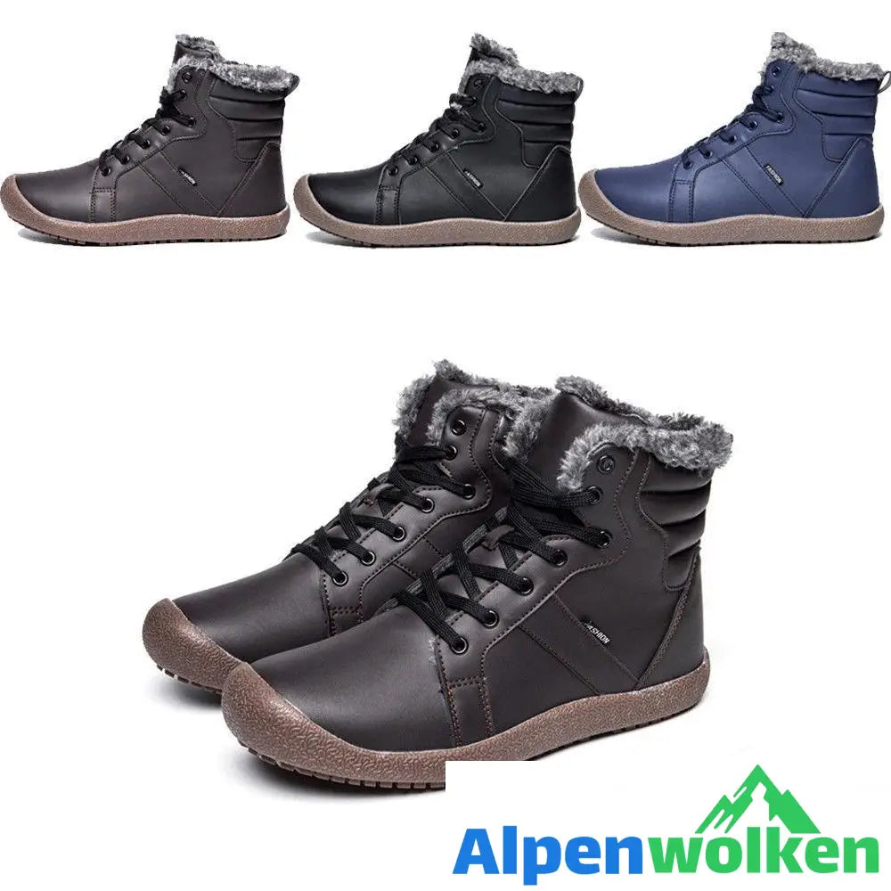 Alpenwolken - Wasserdichtes Outdoor Pelz gefütterte Winter warme hoche Schuhe