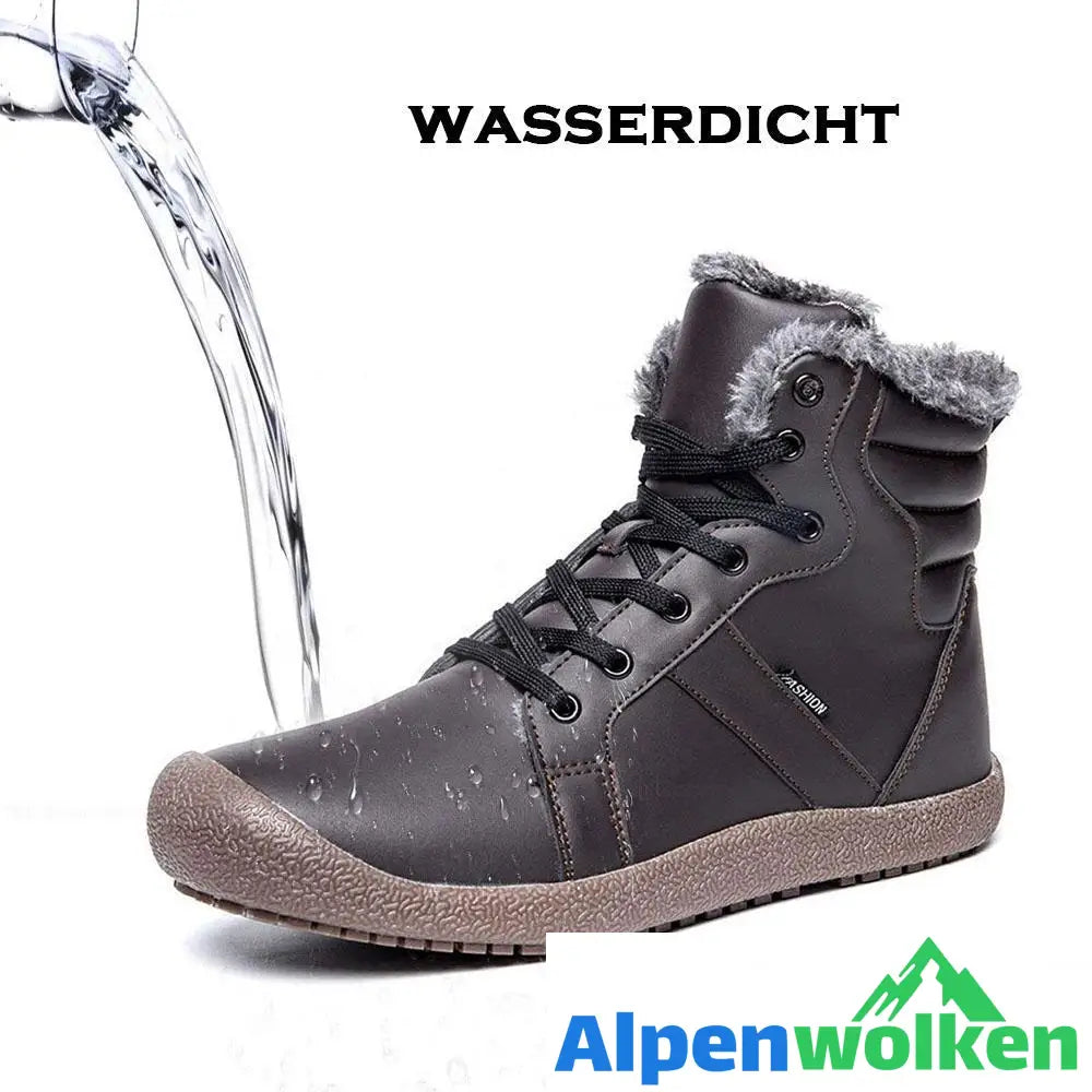 Alpenwolken - Wasserdichtes Outdoor Pelz gefütterte Winter warme hoche Schuhe