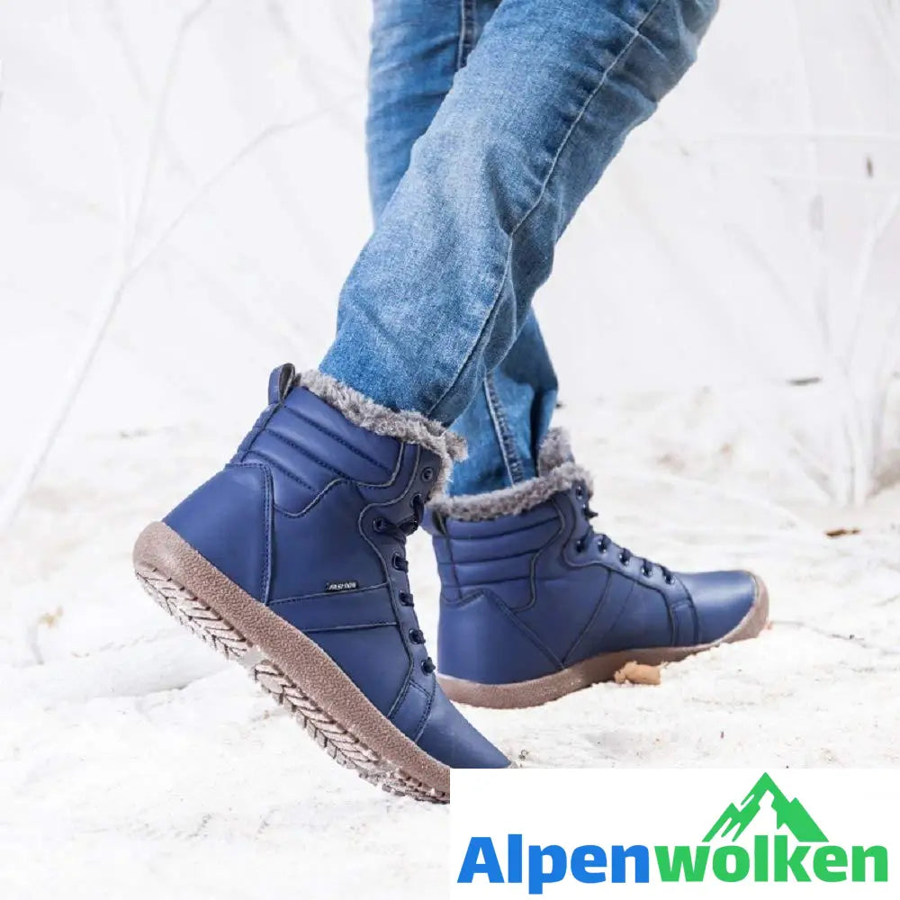 Alpenwolken - Wasserdichtes Outdoor Pelz gefütterte Winter warme hoche Schuhe