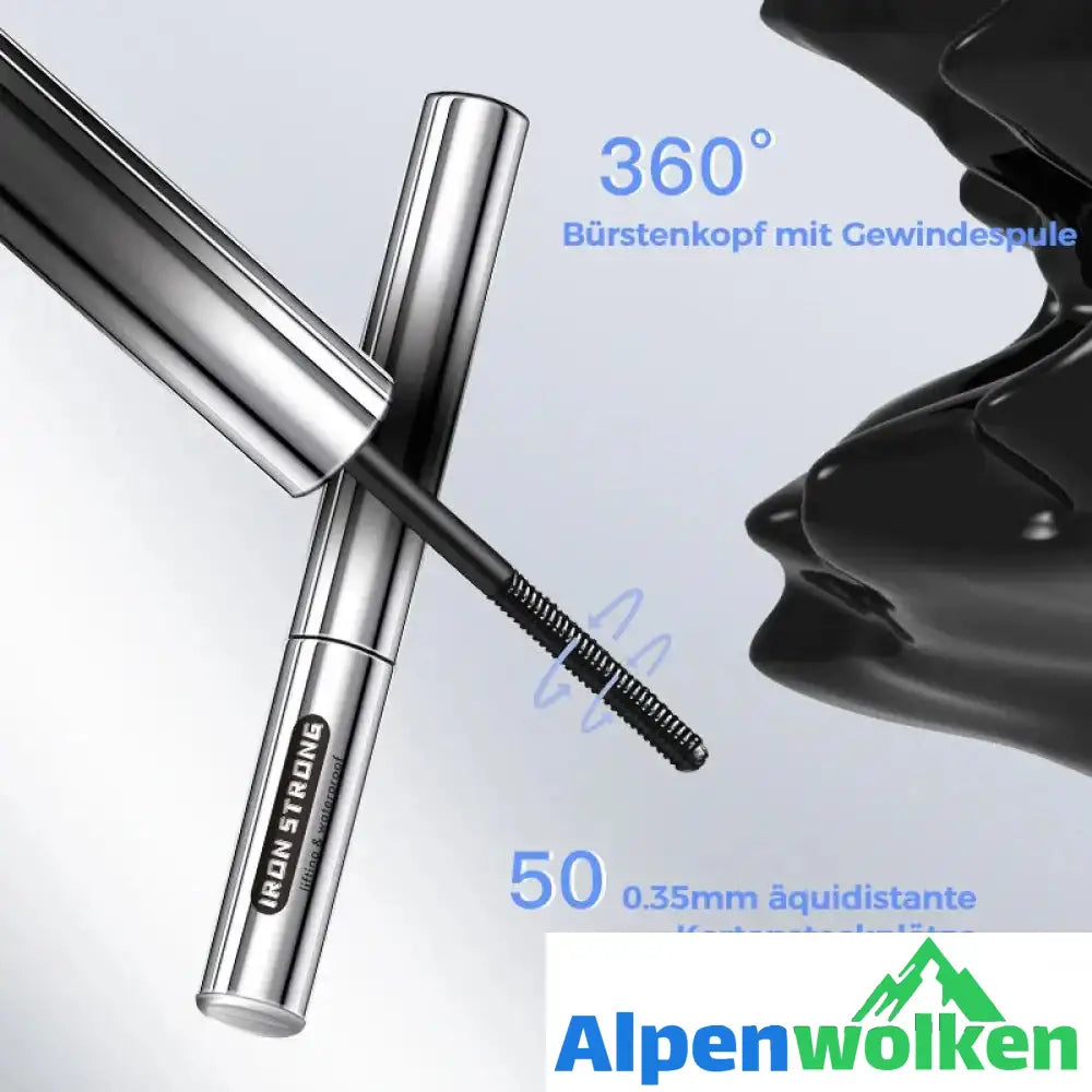 Alpenwolken - Wasserfeste und wischfeste Wimperntusche aus Metallflasche