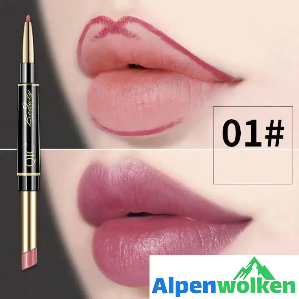 Wasserfester Doppelseitiger Lippenstift 1#