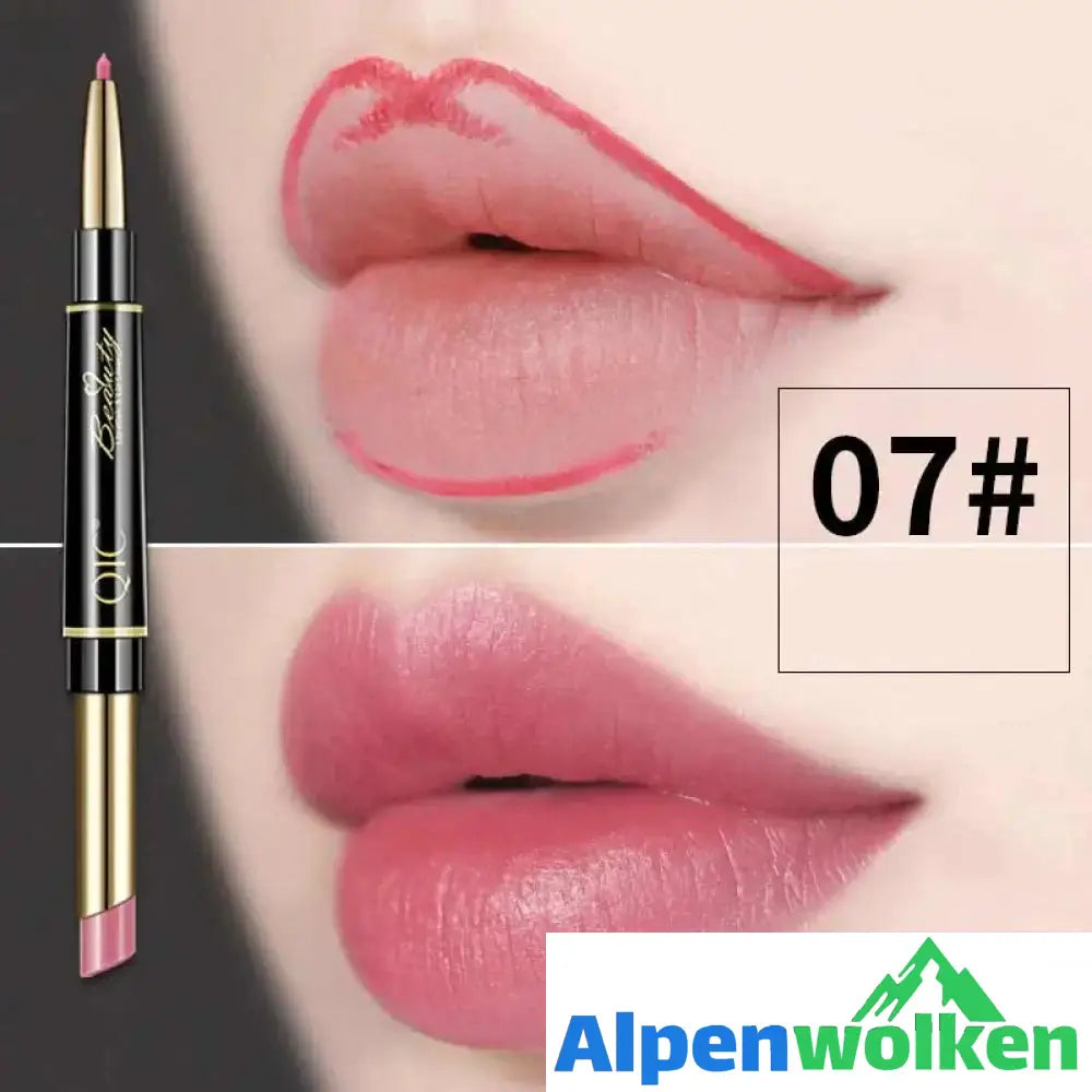 Wasserfester Doppelseitiger Lippenstift 7#