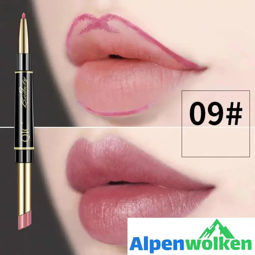 Wasserfester Doppelseitiger Lippenstift 9#