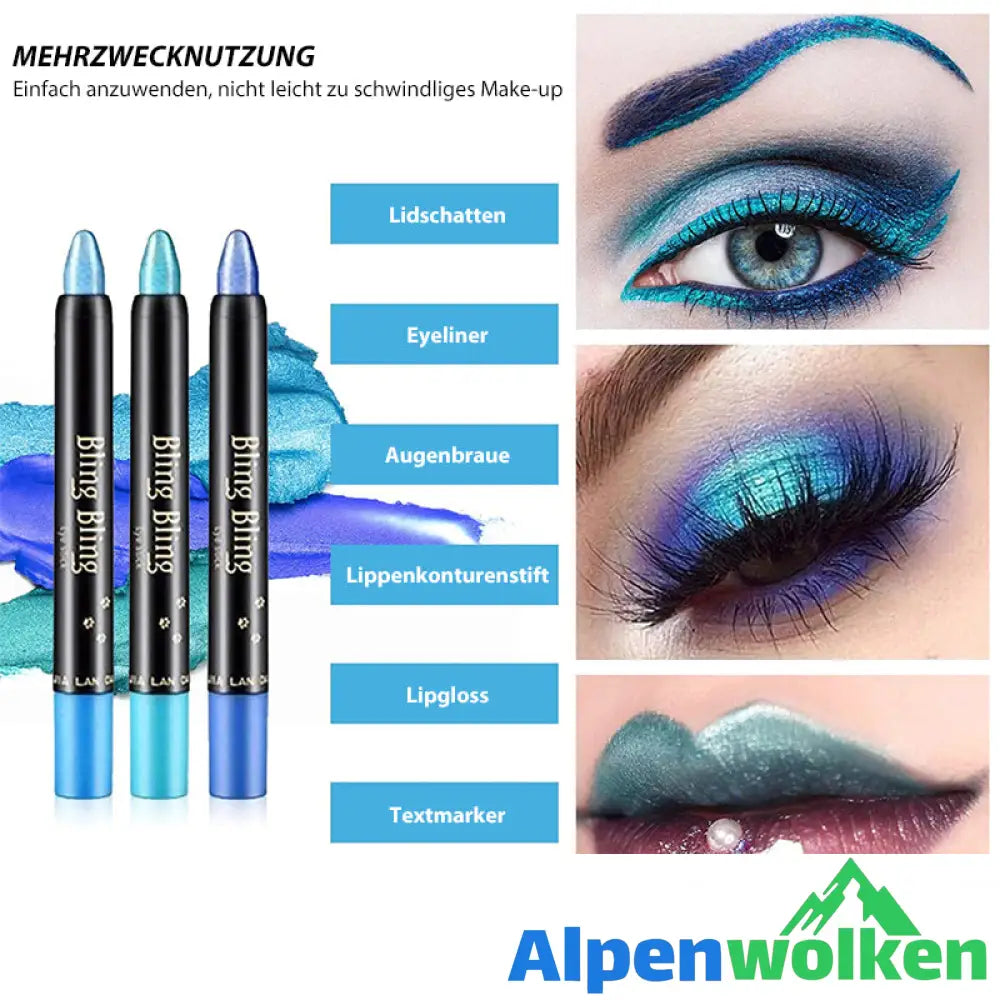 Alpenwolken - ✨Wasserfester Glitzer-Lidschatten-Eyeliner-Stift