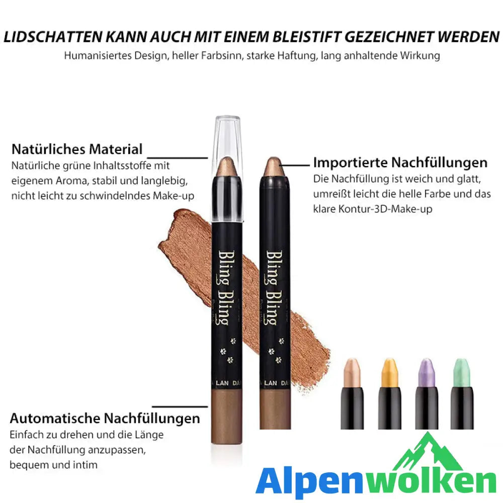 Alpenwolken - ✨Wasserfester Glitzer-Lidschatten-Eyeliner-Stift