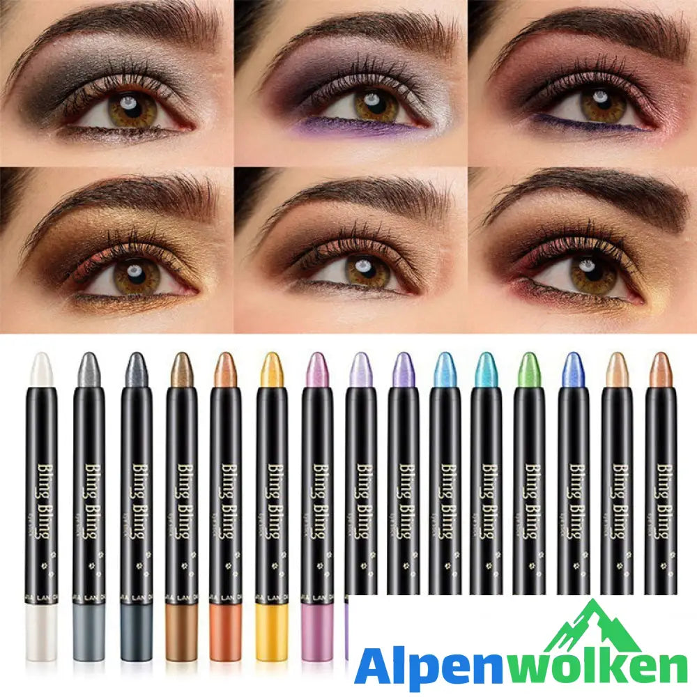 Alpenwolken - ✨Wasserfester Glitzer-Lidschatten-Eyeliner-Stift ALLE FARBEN(15 STK)