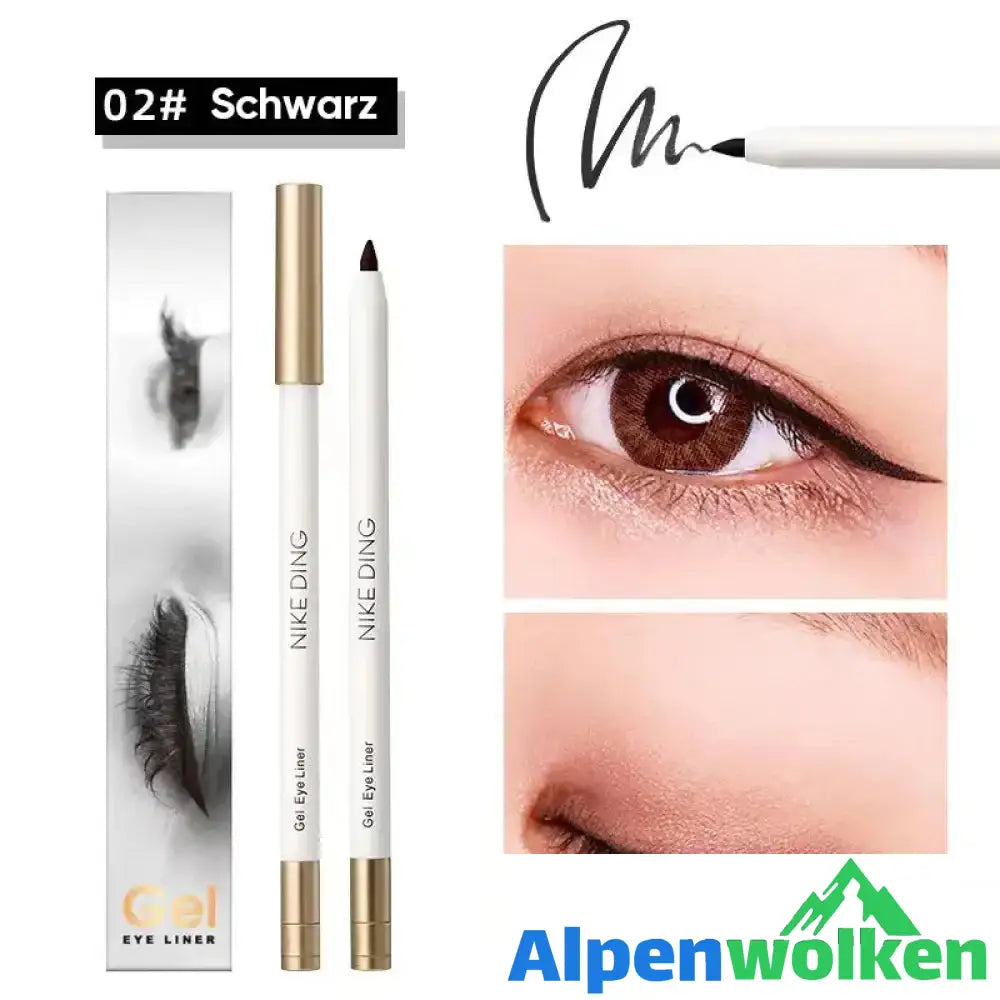 Wasserfester Langlebiger Gel-Eyeliner #02 Schwarz