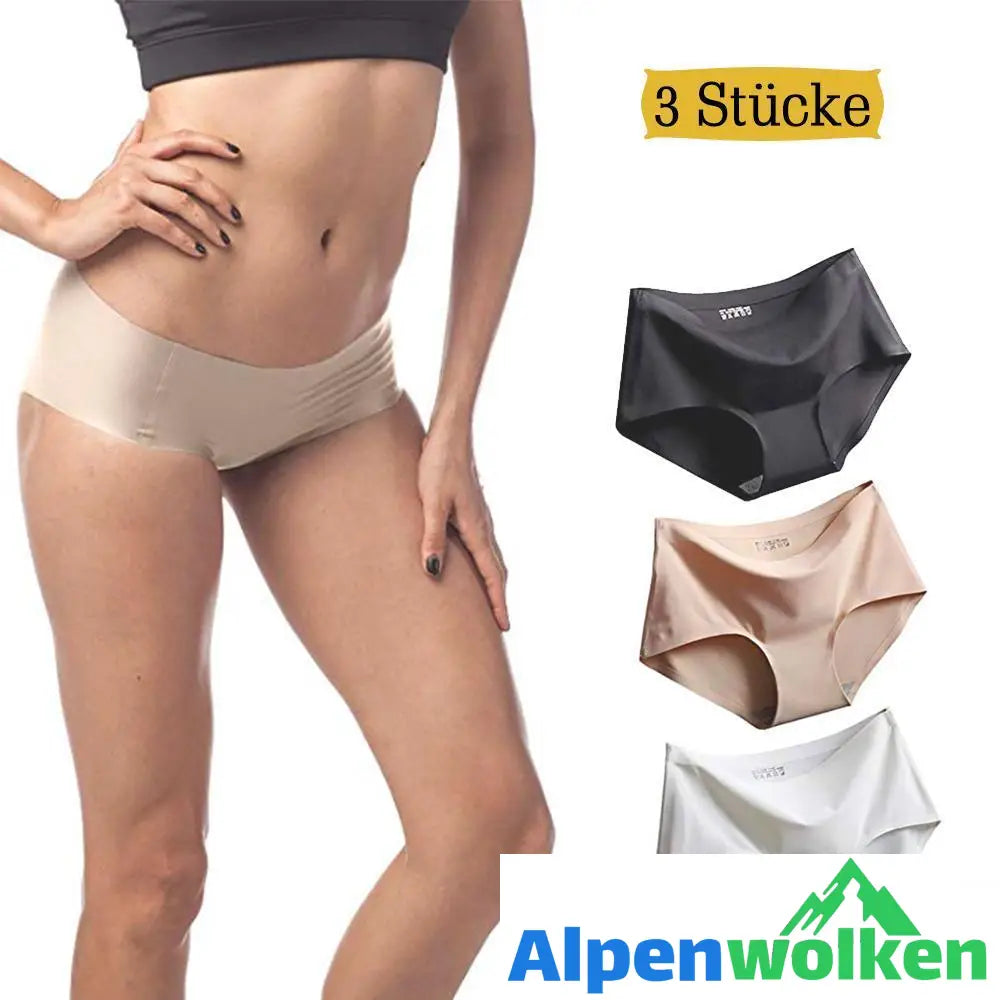 Alpenwolken - Weiche nahtlose Damen Unterhose, 3 Stücke