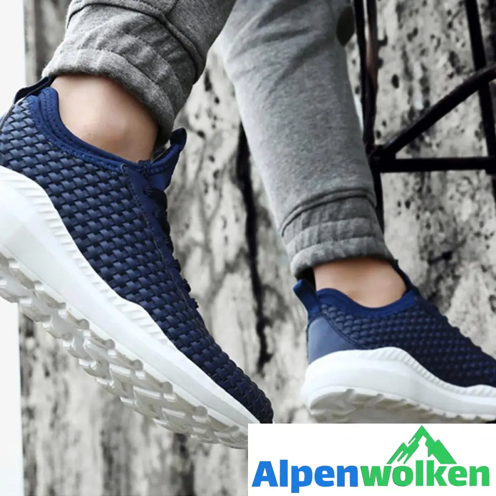 Alpenwolken - Weiche Und Bequeme Ultraleichte Atmungsaktive Gewebte Schuhe ，Unsex