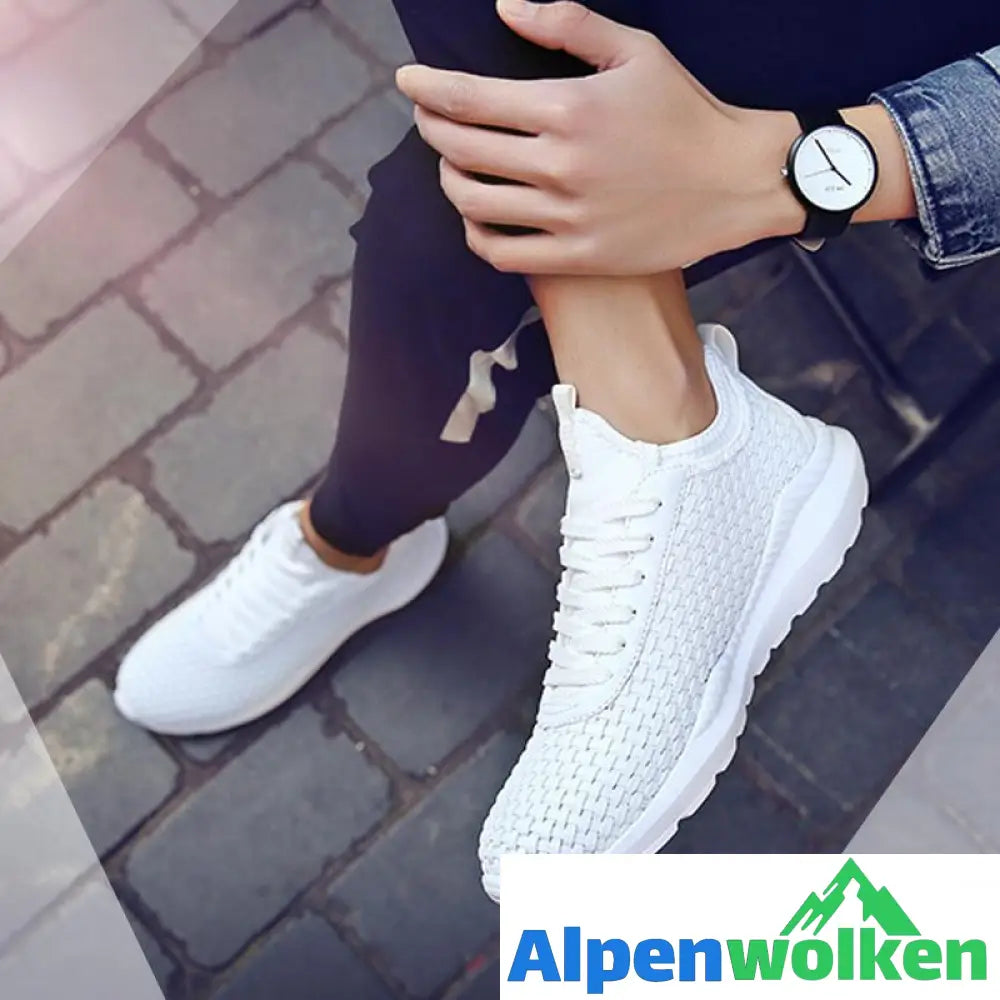 Alpenwolken - Weiche Und Bequeme Ultraleichte Atmungsaktive Gewebte Schuhe ，Unsex