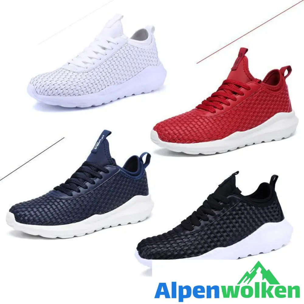 Alpenwolken - Weiche Und Bequeme Ultraleichte Atmungsaktive Gewebte Schuhe ，Unsex