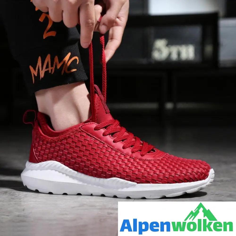 Alpenwolken - Weiche Und Bequeme Ultraleichte Atmungsaktive Gewebte Schuhe ，Unsex