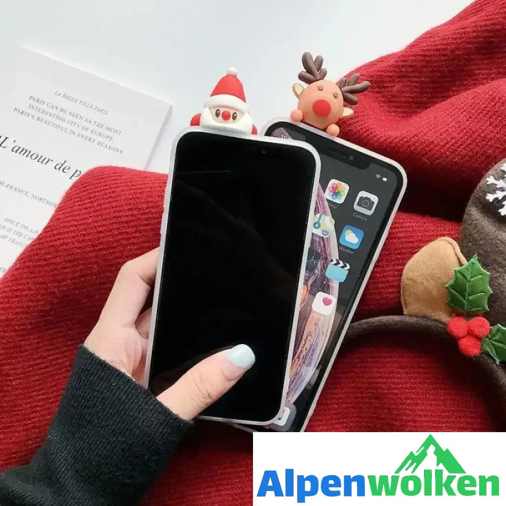 Alpenwolken - Weihnachten Thema weiche TPU Handyhülle