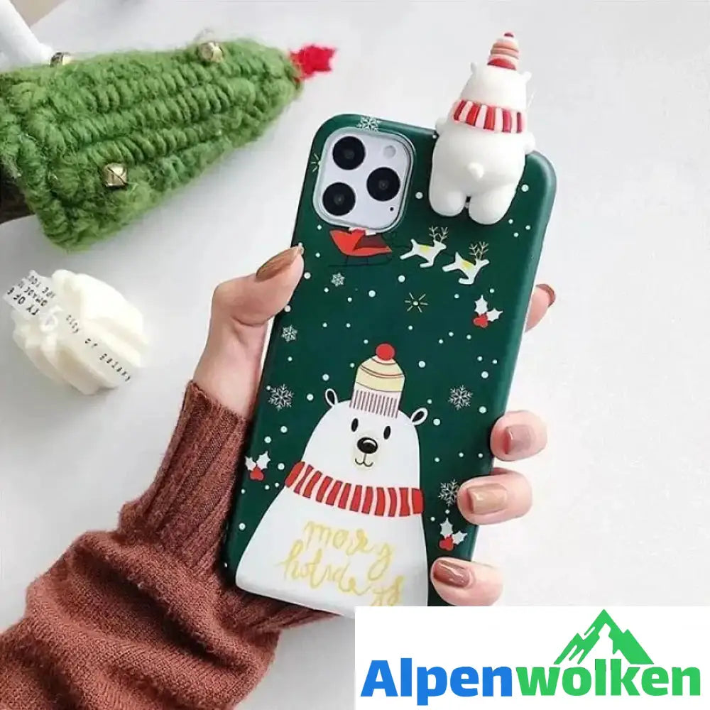 Alpenwolken - Weihnachten Thema weiche TPU Handyhülle