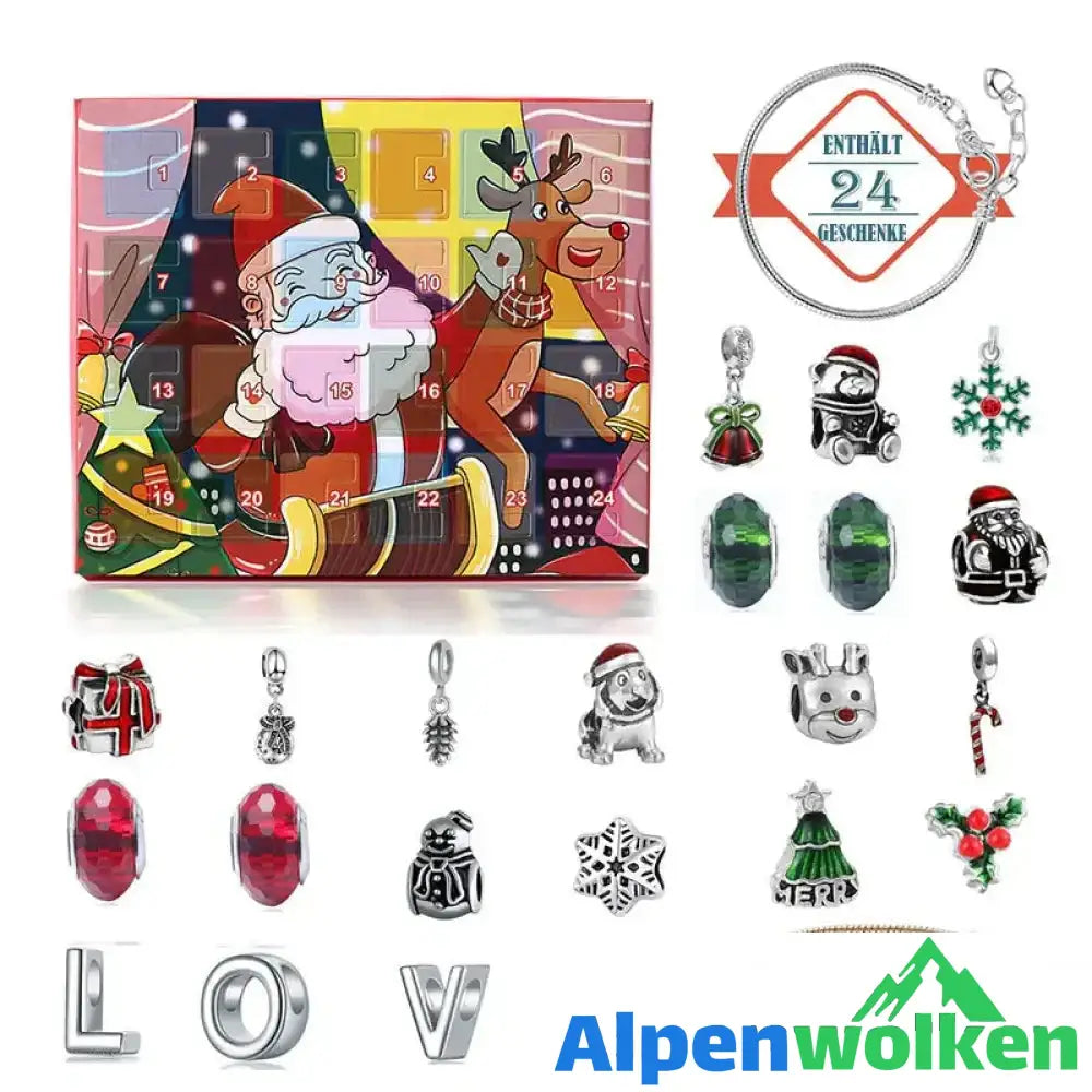 Alpenwolken - Weihnachtensblindkasten-Ente im Baden-Weihnachtenskalender 24 Tage Countdown Kalender-Weihnachten Blindbox