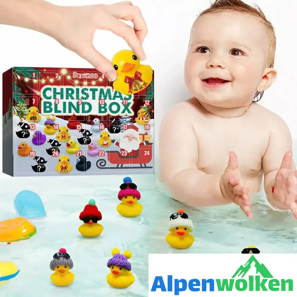 Alpenwolken - Weihnachtensblindkasten-Ente im Baden-Weihnachtenskalender