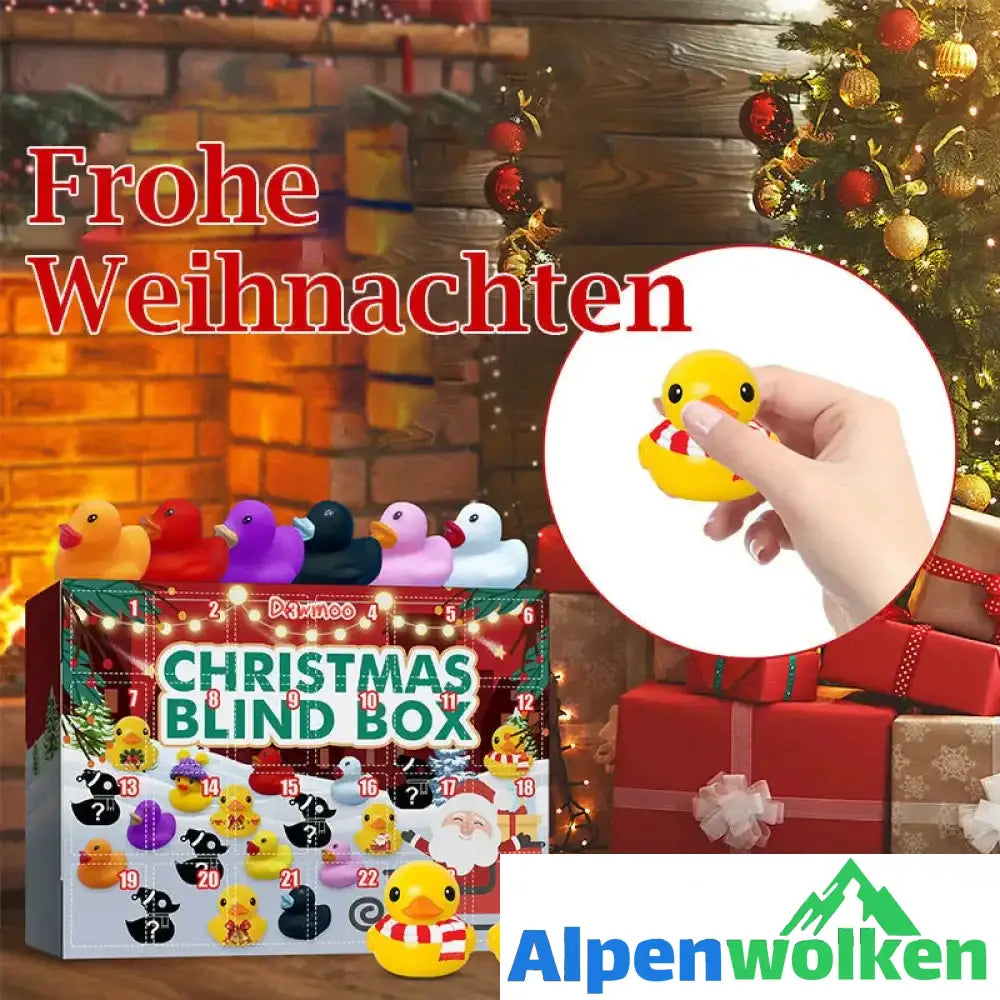 Alpenwolken - Weihnachtensblindkasten-Ente im Baden-Weihnachtenskalender