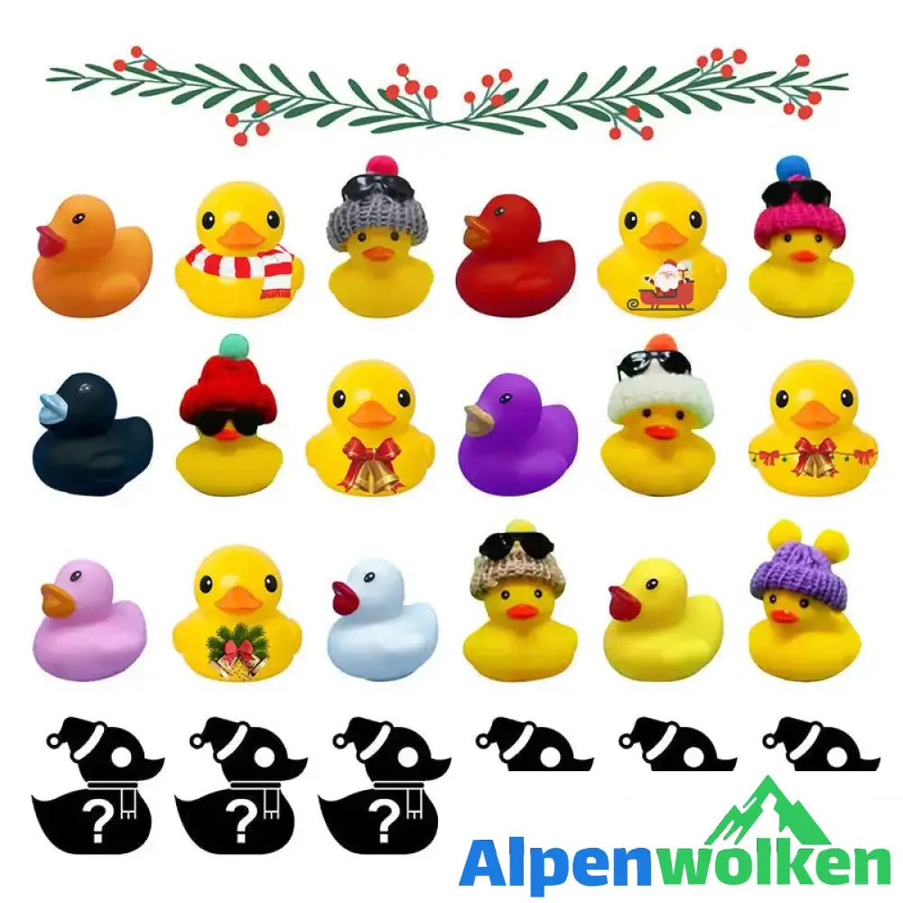 Alpenwolken - Weihnachtensblindkasten-Ente im Baden-Weihnachtenskalender