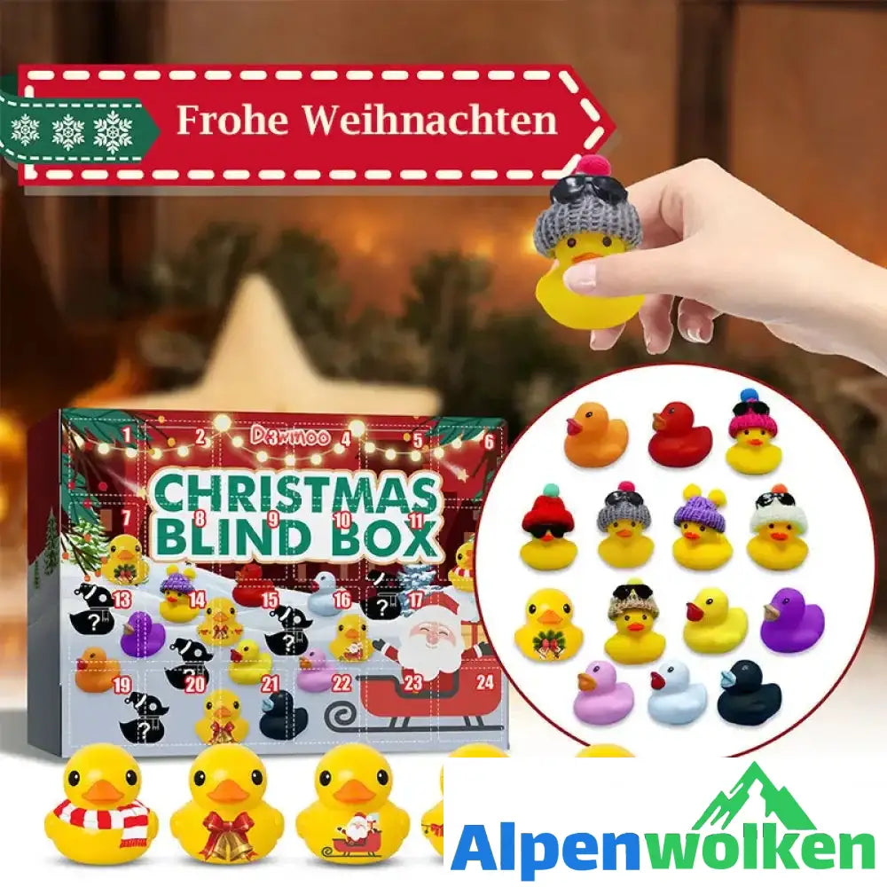 Alpenwolken - Weihnachtensblindkasten-Ente im Baden-Weihnachtenskalender Weihnachts-Blindbox-Ente