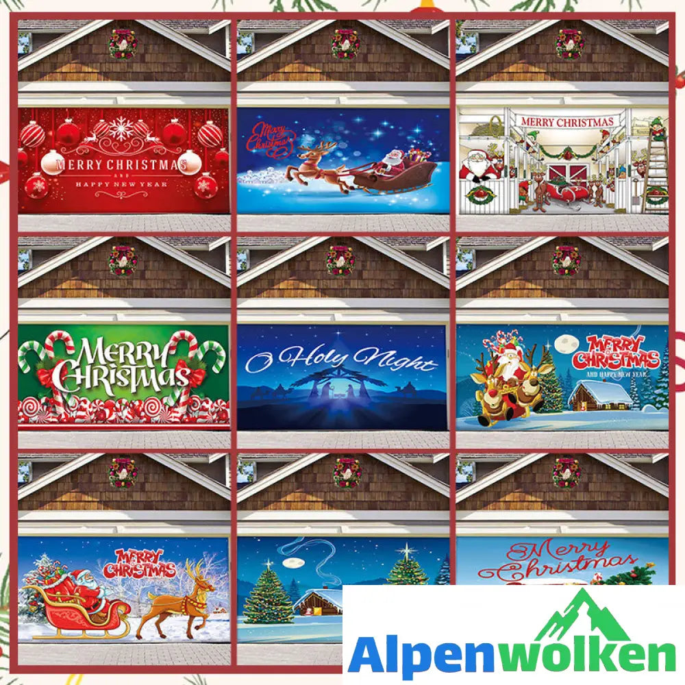 Alpenwolken - Weihnachtliche Hintergrunddekorationen aus Stoff