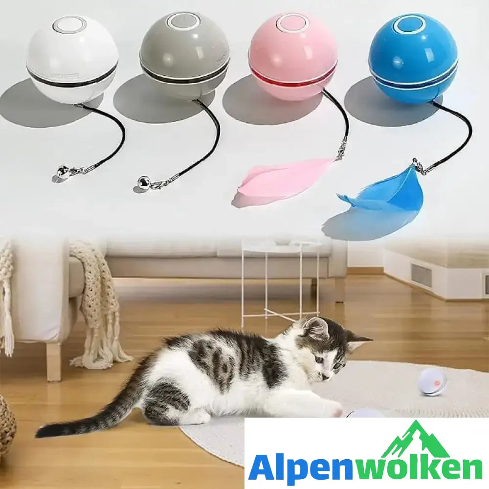 Alpenwolken - (🌲Weihnachtsangebot - 48 % RABATT) Freietaube Laser Katzenball mit Feder🎉